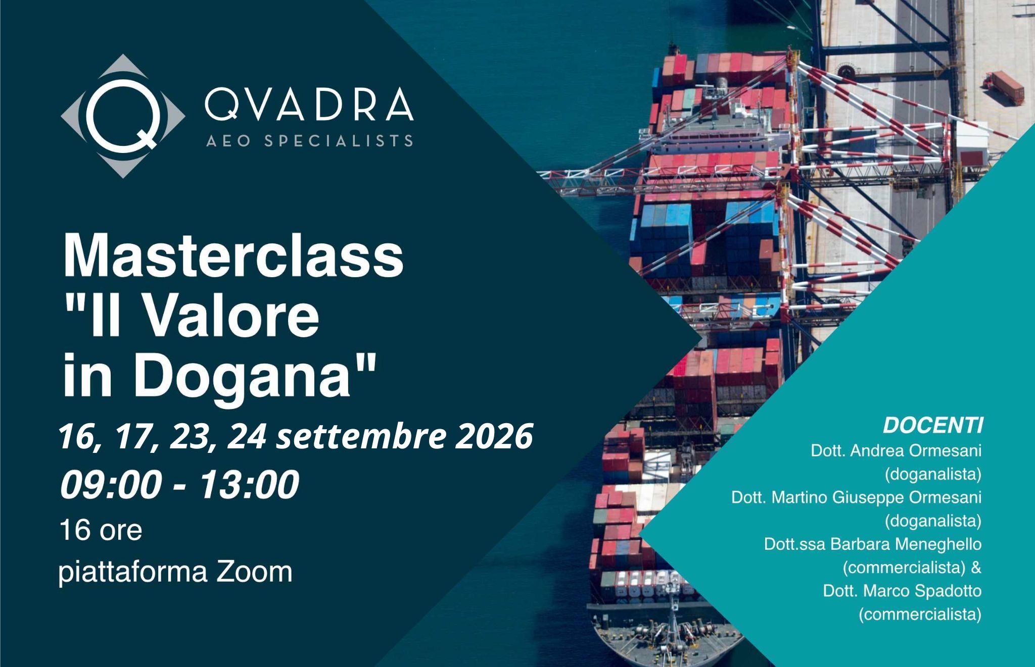 MASTERCLASS QVARA VALORE IN DOGANA