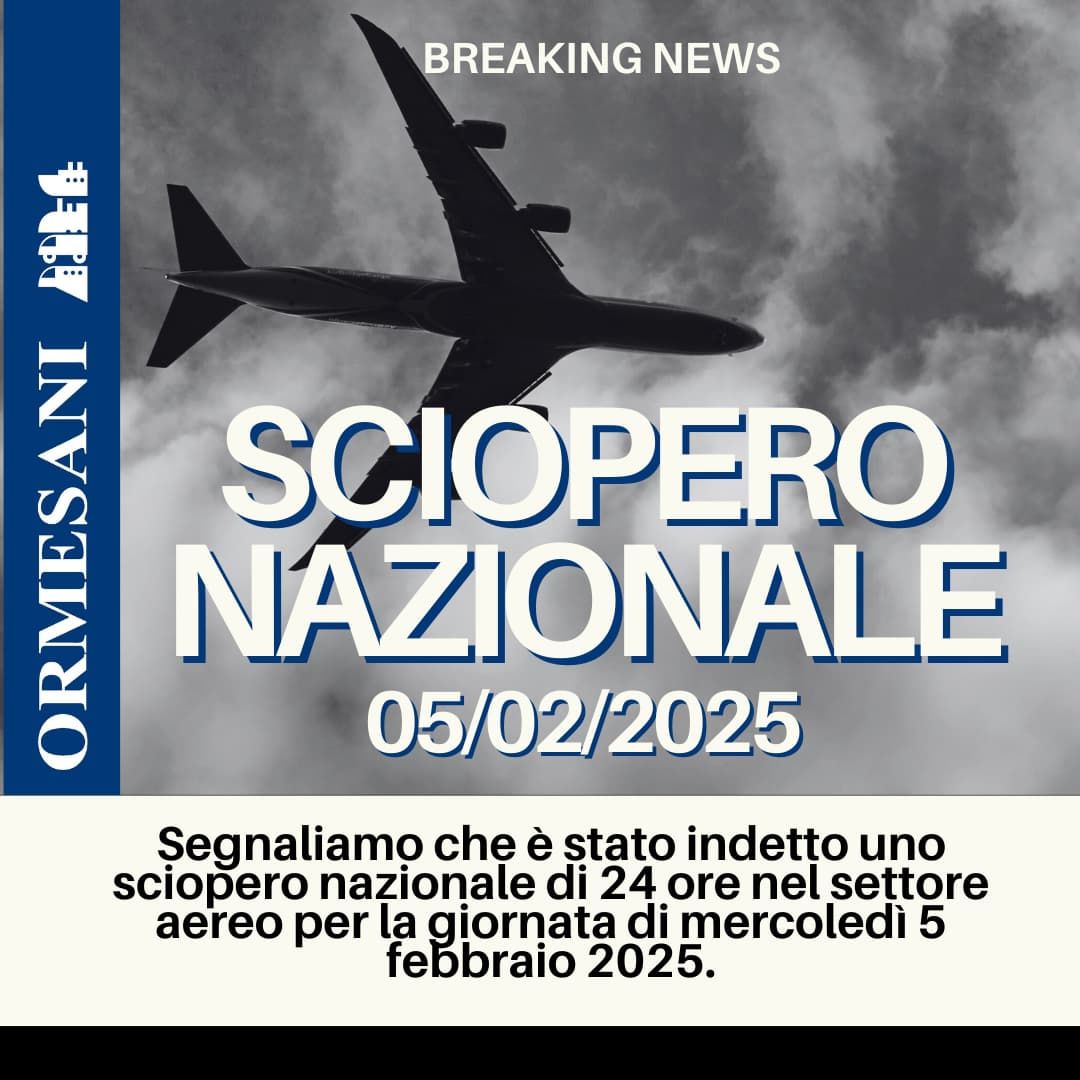 sciopero nazionale aereo