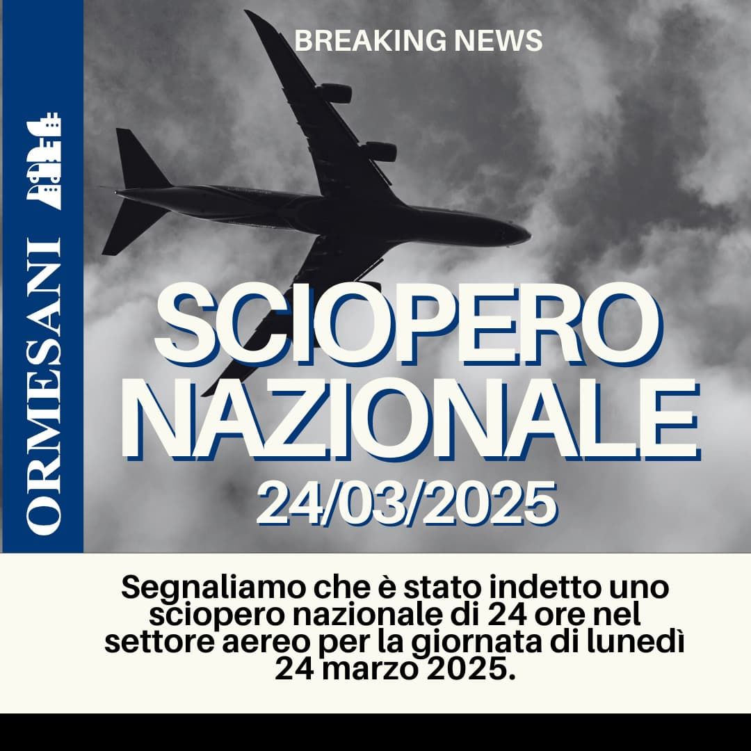 sciopero nazionale aereo