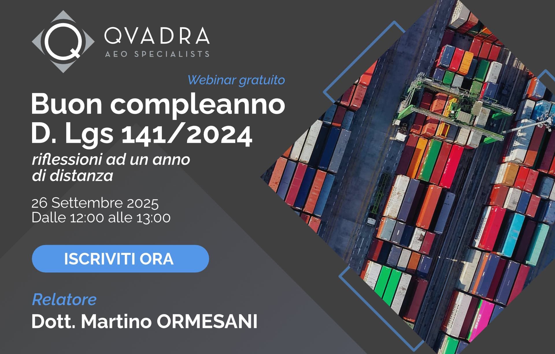 Buon compleanno d.lgs 141/2024